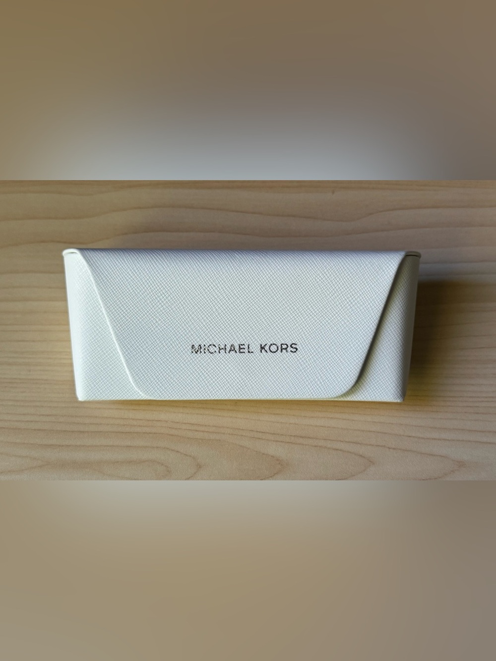 Michael Kors White Saffiano Eyewear Case